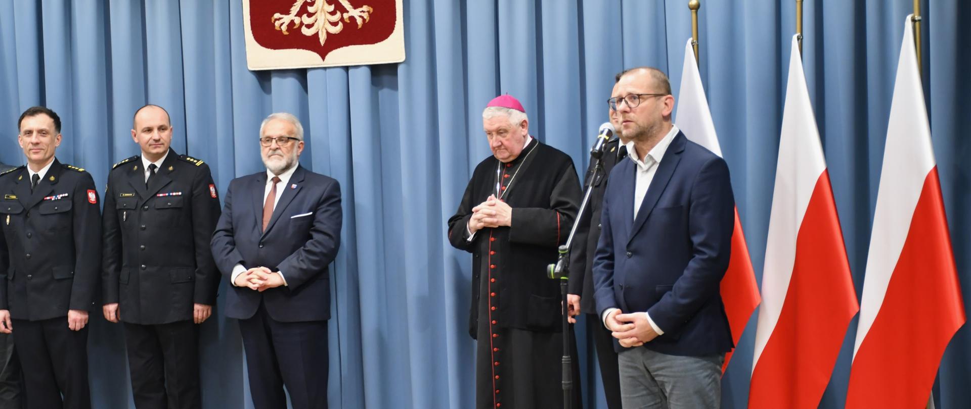 Spotkanie wielkanocne w Komendzie Wojewódzkiej PSP w Warszawie