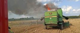 Działania gaśnicze kombajnu zbożowego