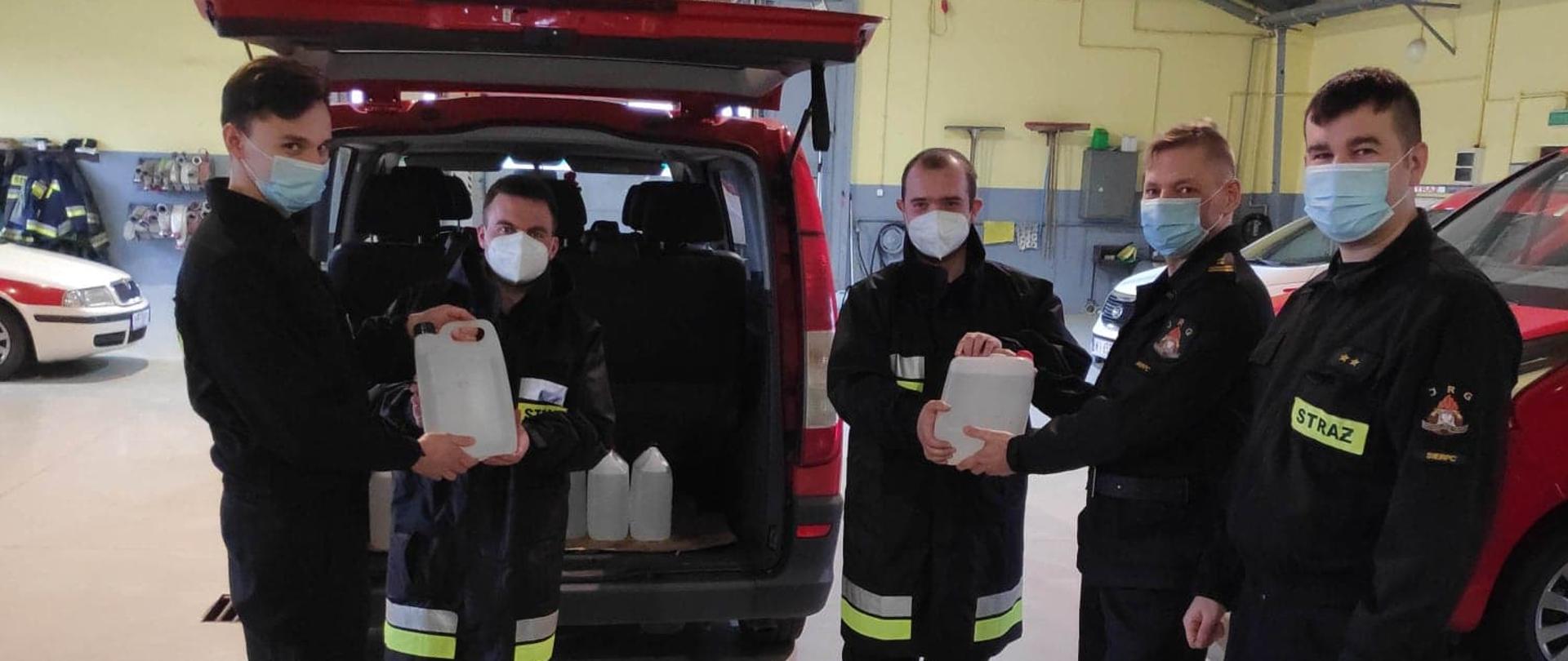 Odbiór środków dezynfekujących