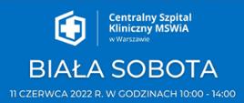 BIAŁA SOBOTA NA WOŁOSKIEJ plakat