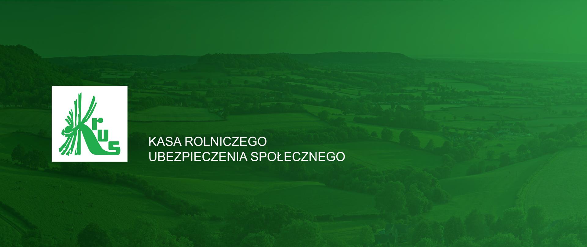 logo KRUS na zielonym tle