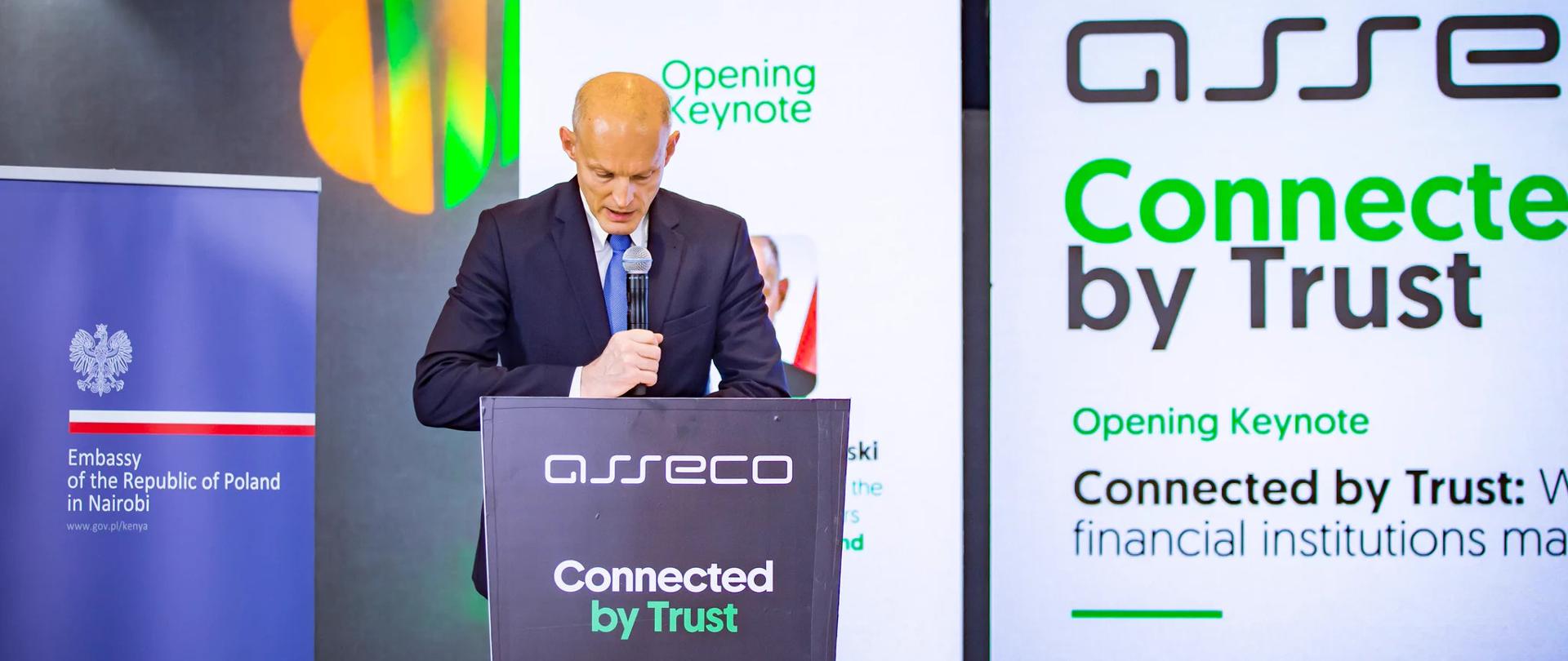 Deputy Minister Wojciech Zajączkowski during “Connected by Trust” Conference in Nairobi