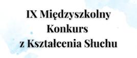 Konkurs z kształcenia słuchu. Słoń w tle. 