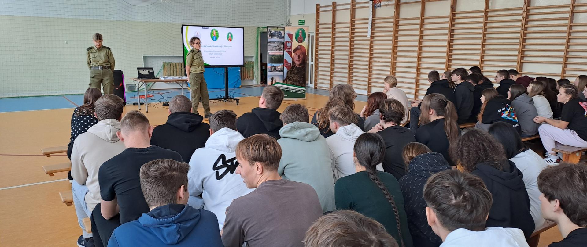 Lekcja otwarta z przedstawicielami placówki Warmińsko Mazurskiej Straży Granicznej z Olsztyna