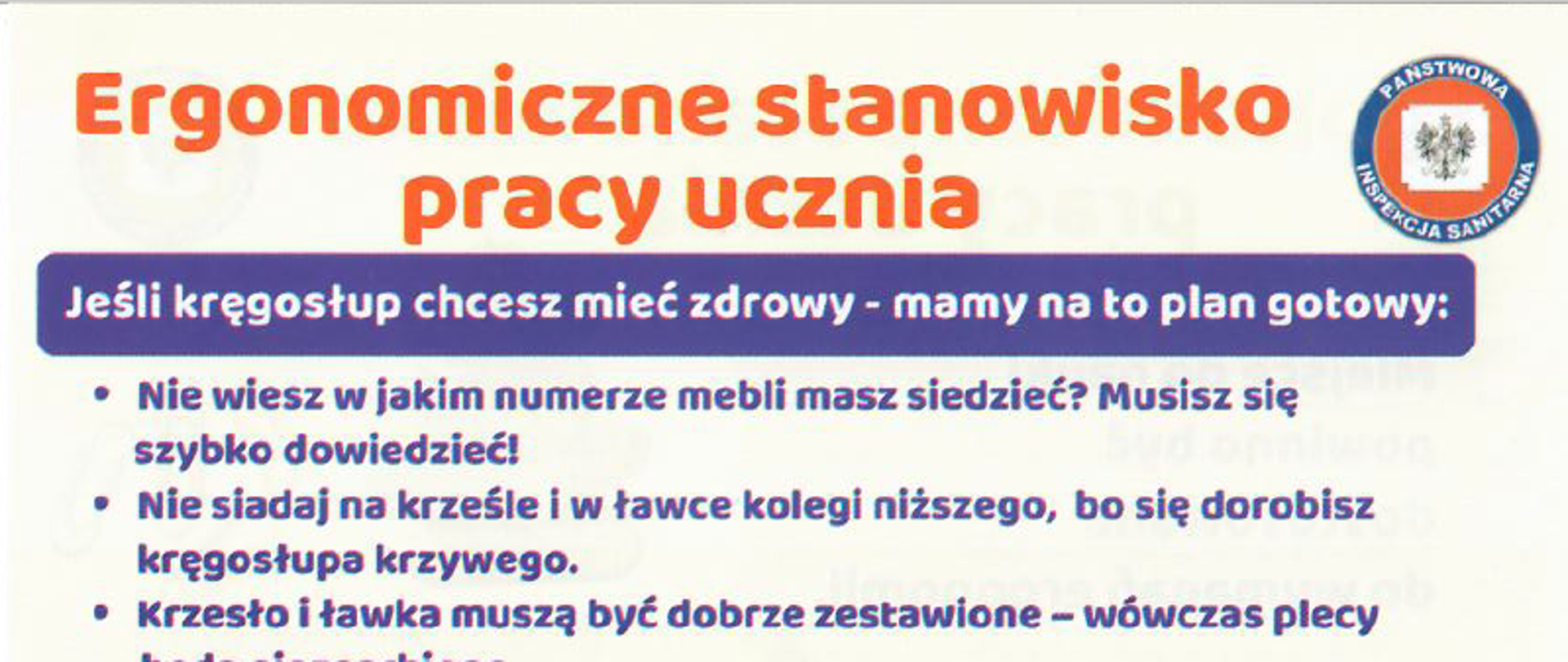 ergonomiczne stanowisko pracy ucznia - panorama