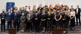 Uczestnicy uroczystości wręczenia Odznak Honorowych