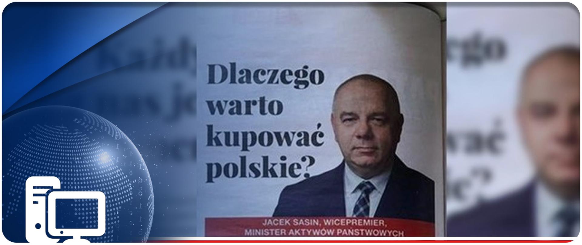 Wicepremier w mediach. Screen gazety.