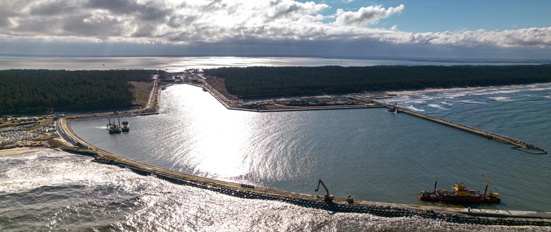 Przekop Mierzei Wiślanej, marzec 2022 r.