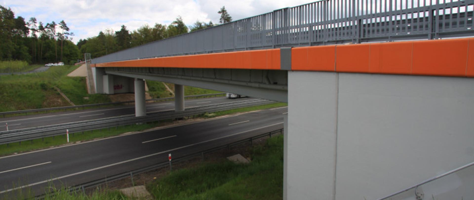 Obiekt WD-13 nad drogą ekspresową S3 fot. GDDKiA 2021 r. 