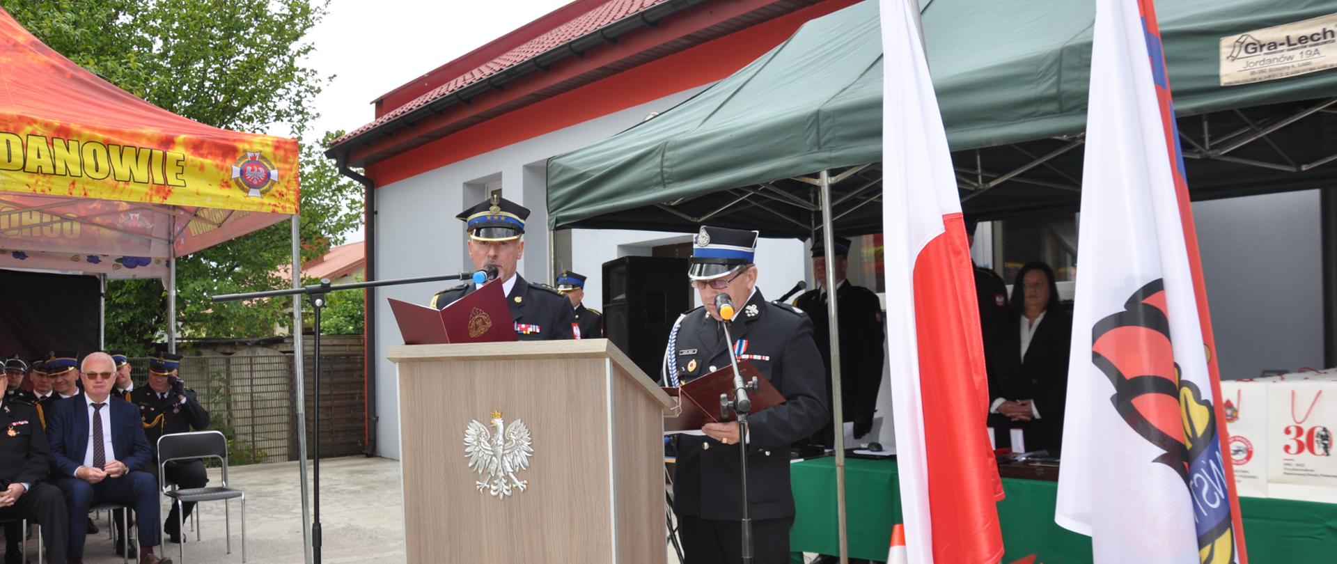 Przemowa Komendanta Powiatowego PSP w Brzezinach