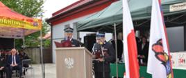 Przemowa Komendanta Powiatowego PSP w Brzezinach