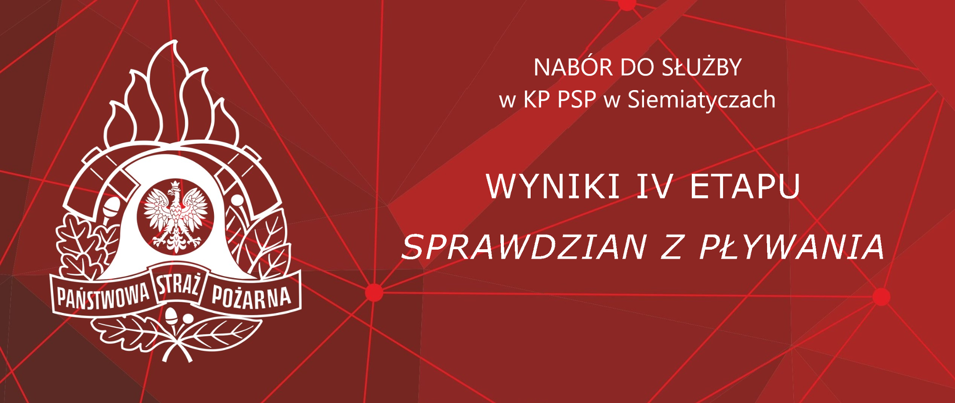 Wyniki IV etapu - sprawdzian z pływania