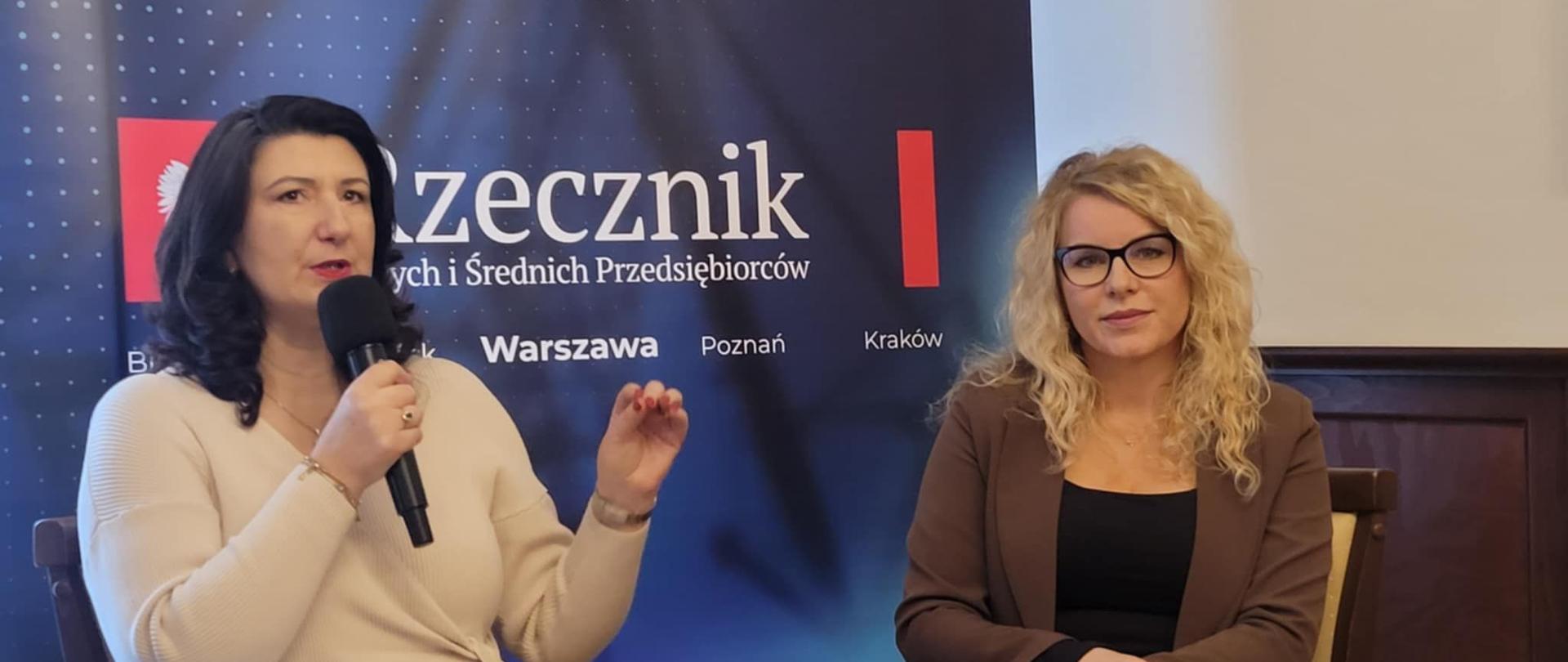 Agnieszka Olszewska, Prezes UZP oraz Agnieszka Majewska, Rzecznik Małych i Średnich Przedsiębiorców