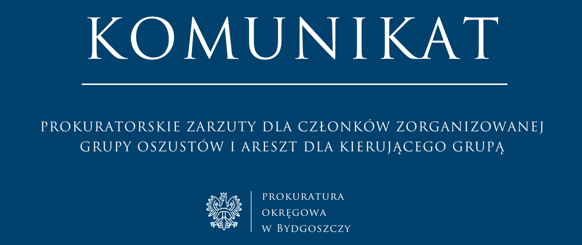 Prokuratorskie zarzuty dla członków zorganizowanej grupy oszustów i areszt dla kierującego grupą