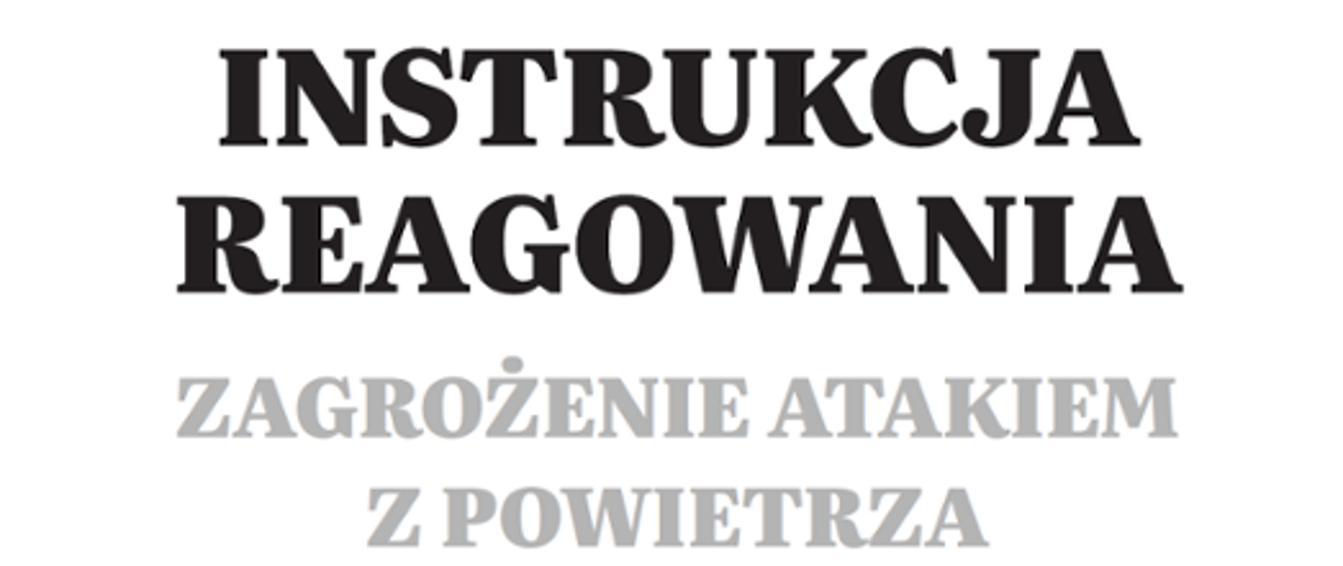 Instrukcja - zagrożenia z powietrza