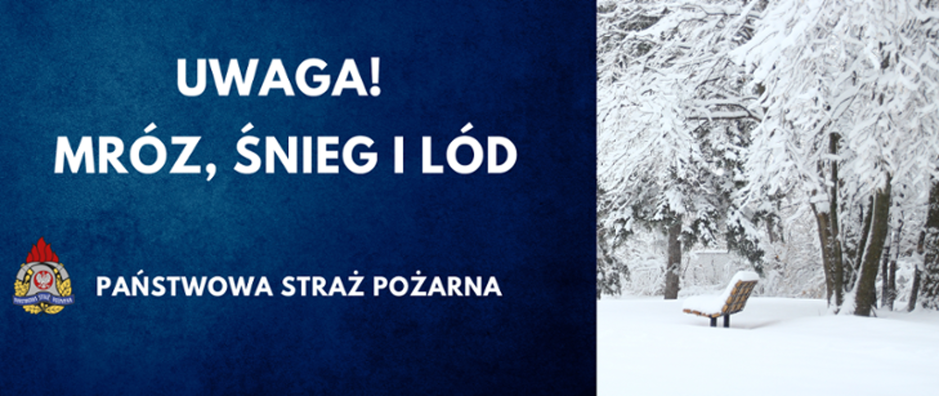 Uwaga na mróz, śnieg i lód!