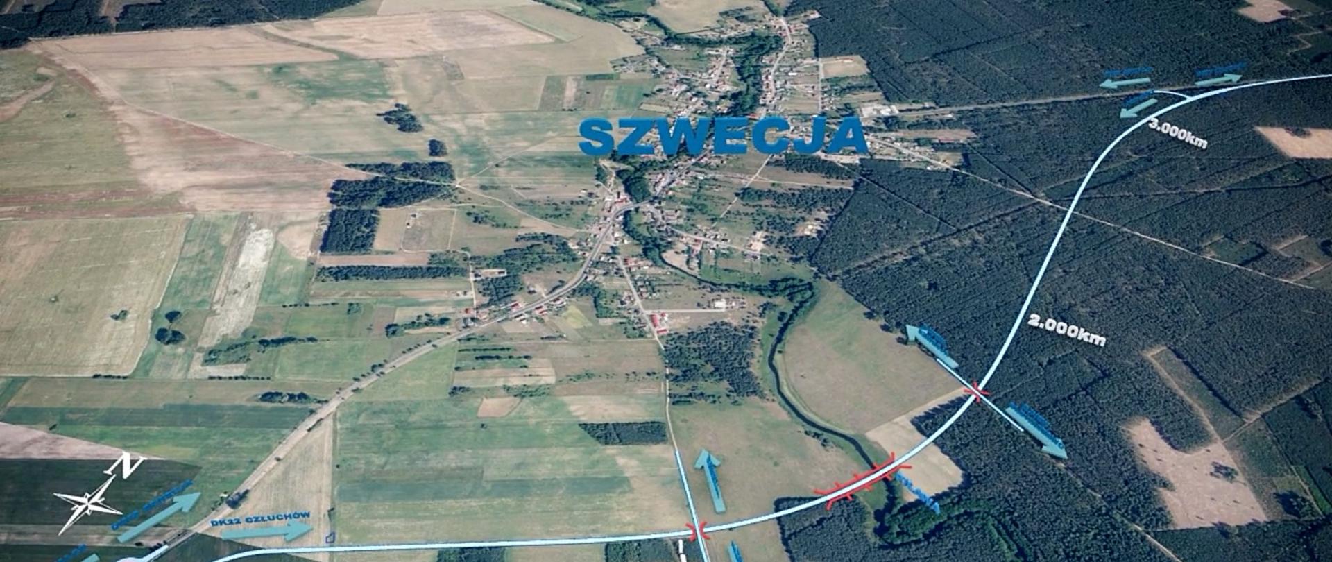 Wizualizacja obwodnicy Szwecji