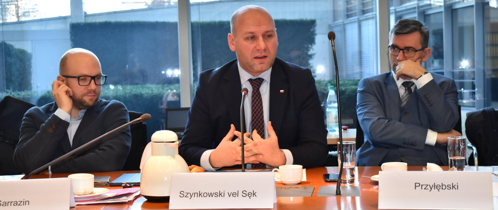 Wizyta wiceministra Szymona Szynkowskiego vel Sęka w Berlinie