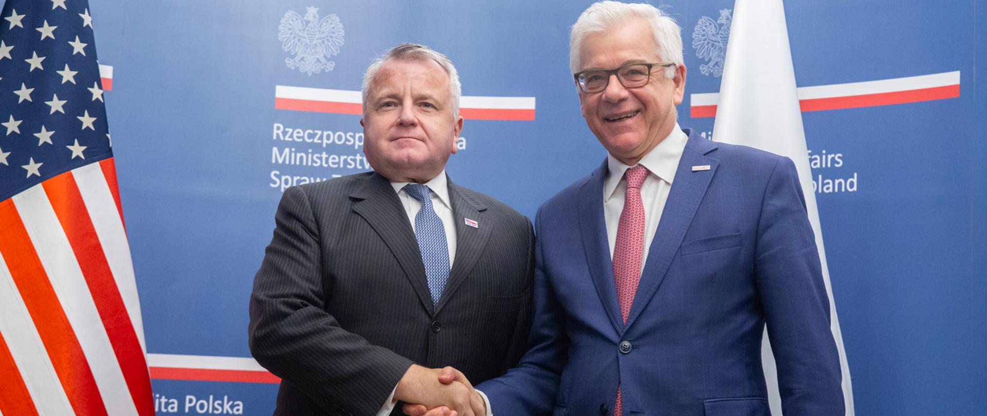 Minister Jacek Czaputowicz meets with US Deputy Secretary of State John Sullivan