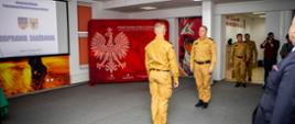 Odprawa służbowa w Komendzie Miejskiej PSP w Kaliszu