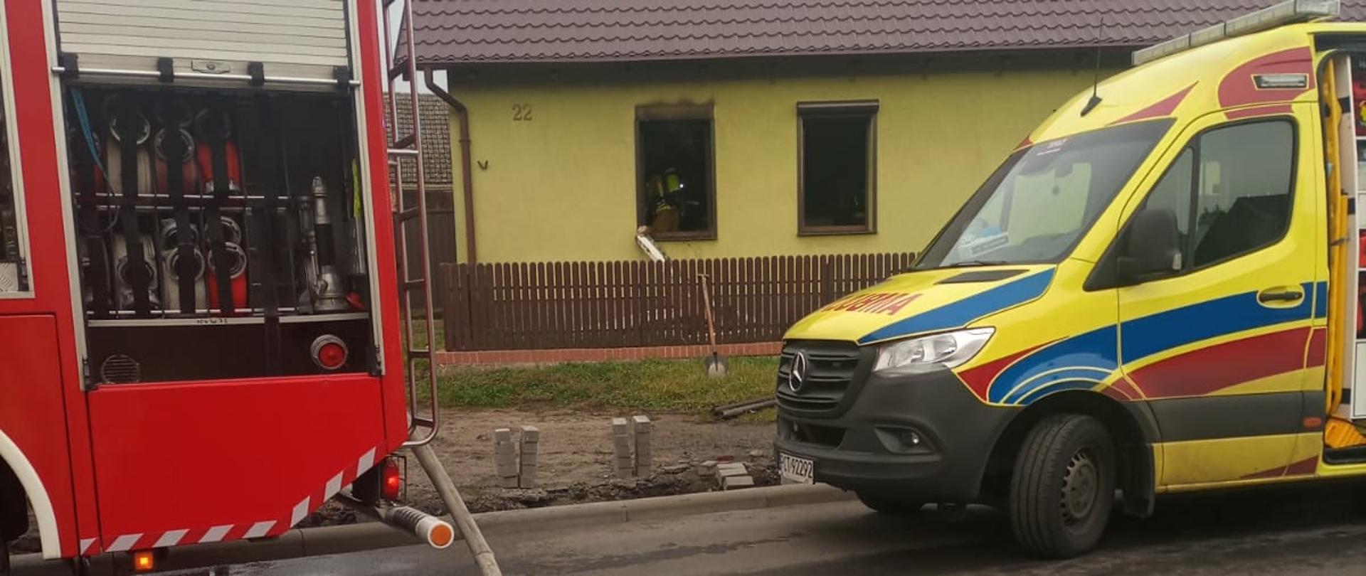 POŻAR BUDYNKU MIESZKALNEGO W CISZKOWIE