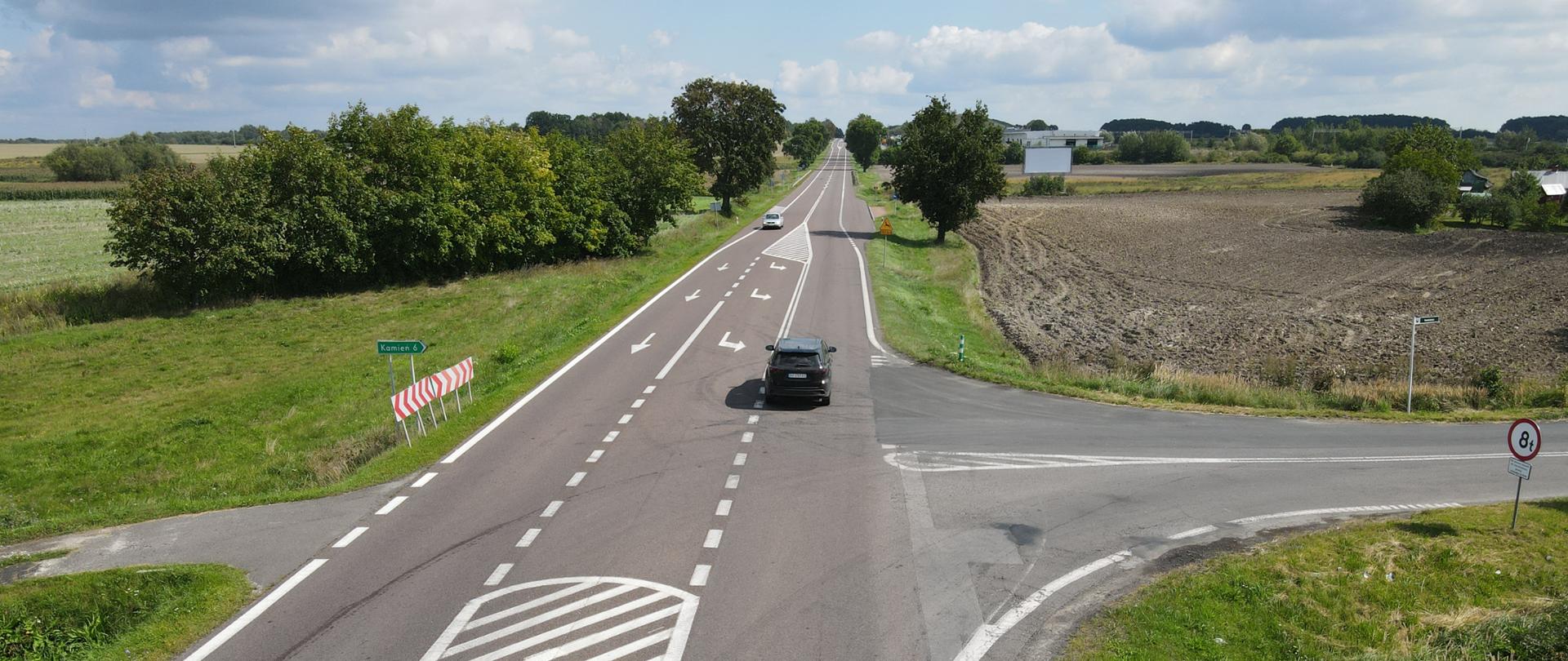 DK12 w okolicach Antonina na odcinku Chełm - Dorohusk