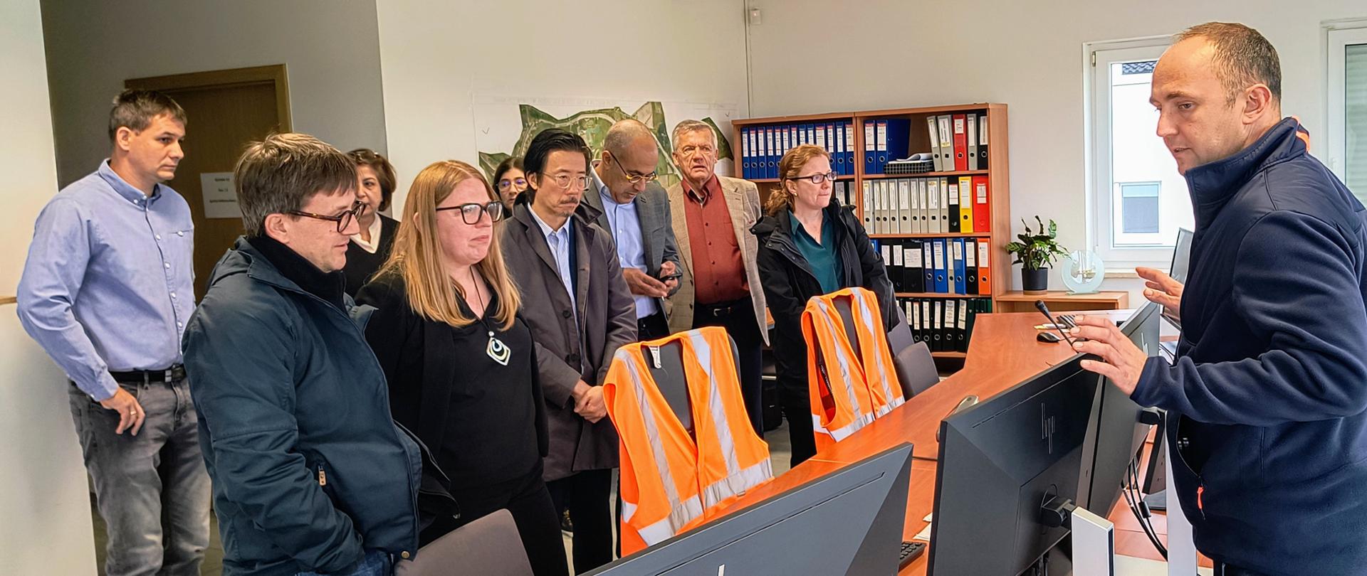 Wizyta delegacji Banku Światowego na zbiorniku Racibórz Dolny