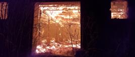 Pożar stodoły w miejscowości Marcinkowice