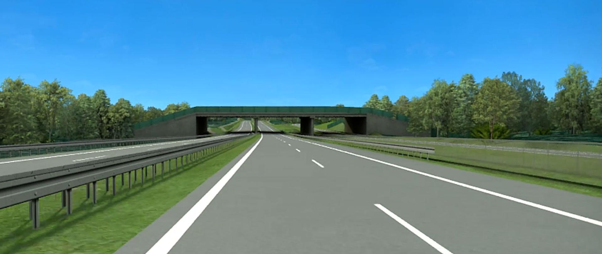 Wizualizacja komputerowa przejazdu drogą