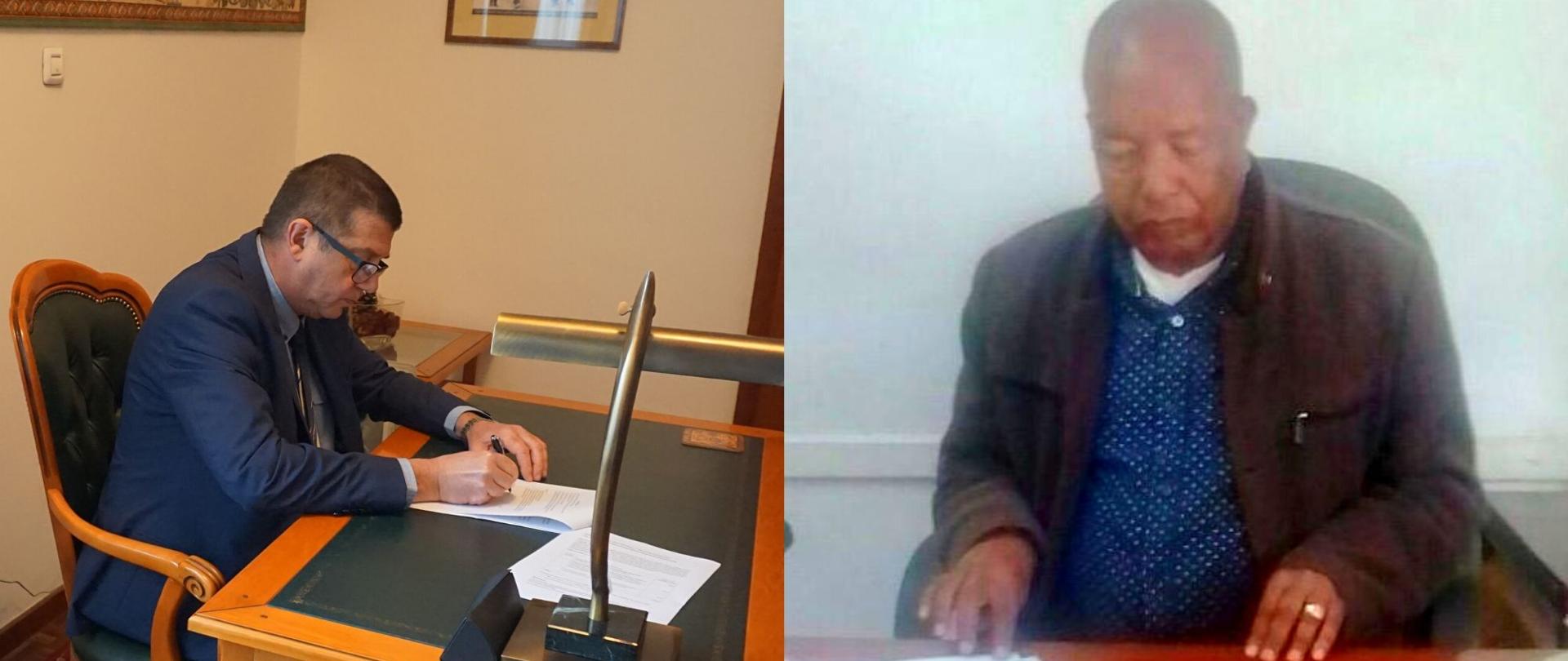 Ambassador Aleksander Kropiwnicki and Director Yohannes Giday