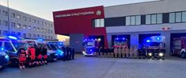 Hołd dla zmarłego strażaka