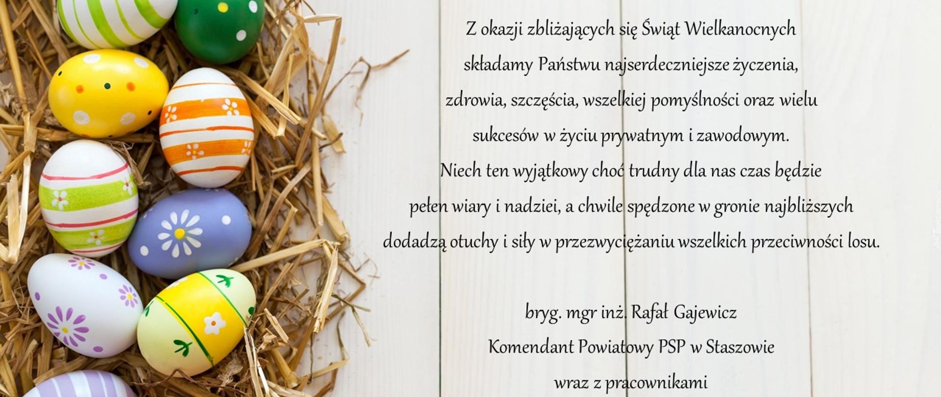 Życzenia świąteczne Komendanta Powiatowego Państwowej Straży Pożarnej w Staszowie