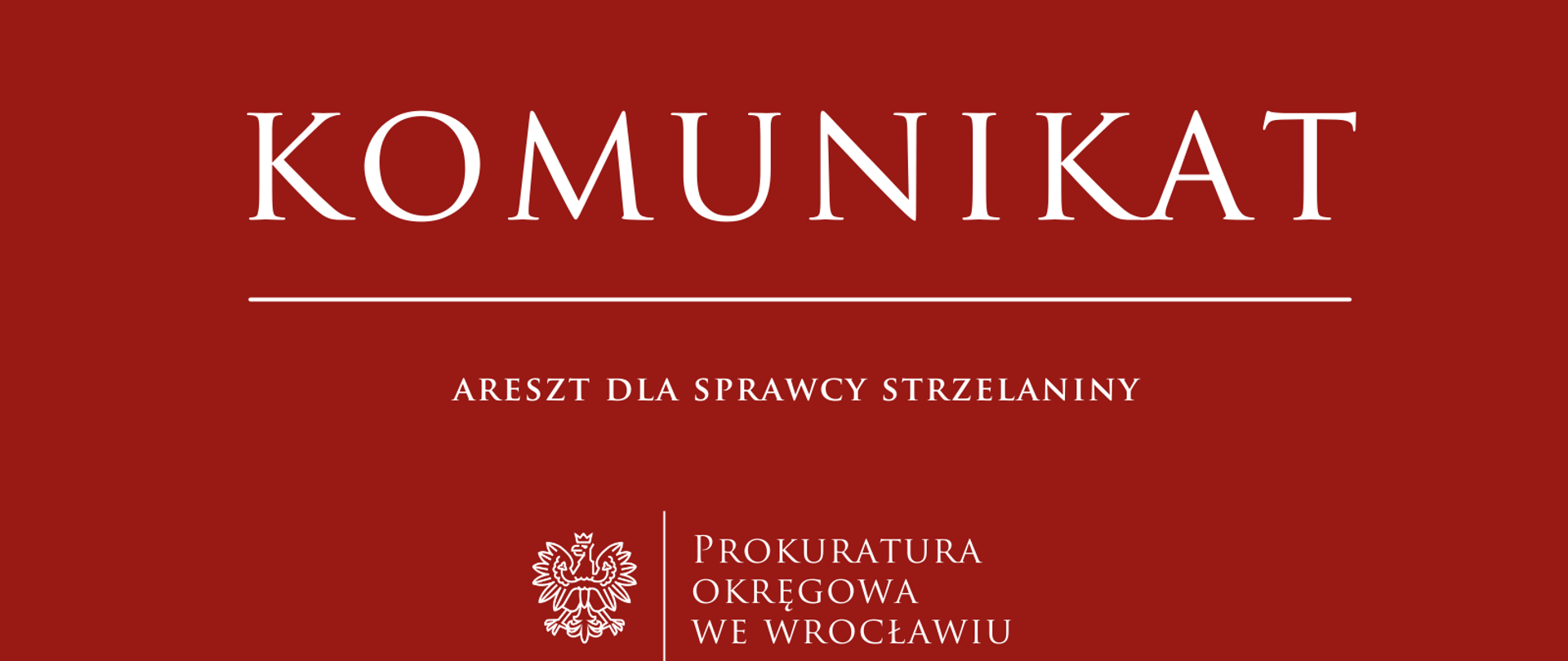 Areszt wobec sprawcy strzelaniny. 