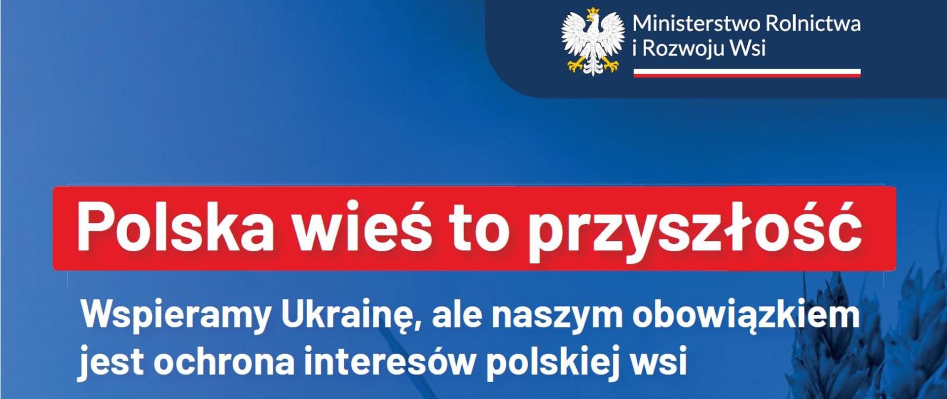 MRiRW Polska wieś to przyszłość