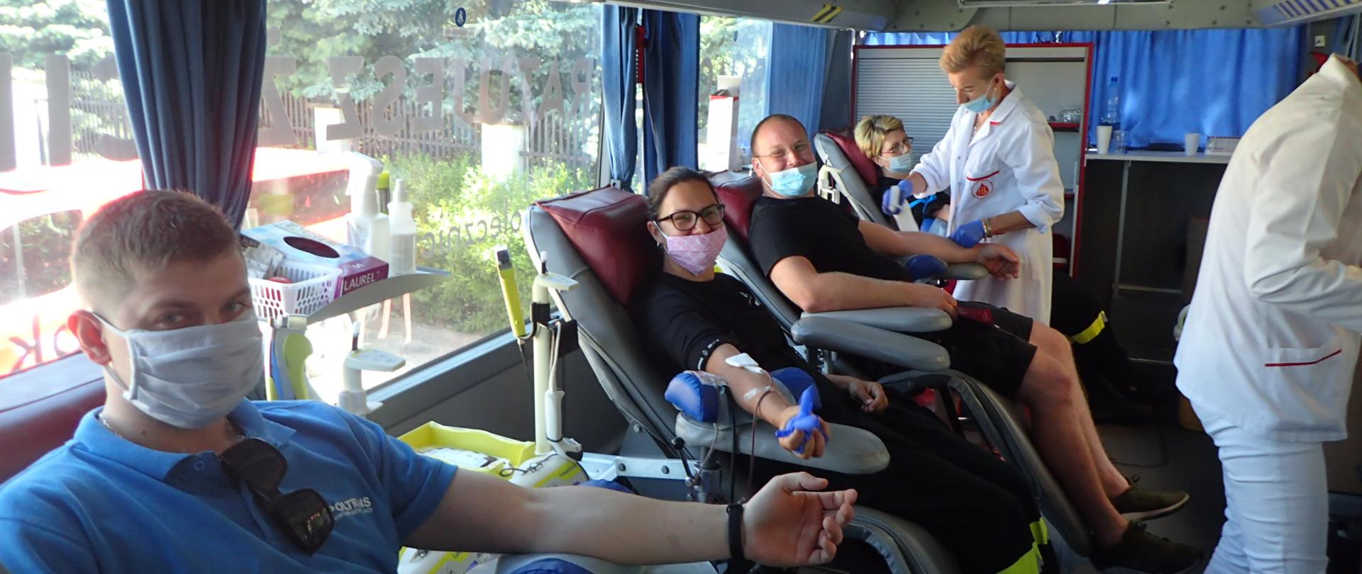 Pobieranie krwi w krwiobusie