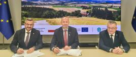 Robert Gajda, Zastępca Prezesa Zarządu NFOŚiGW podczas podpisania umowy