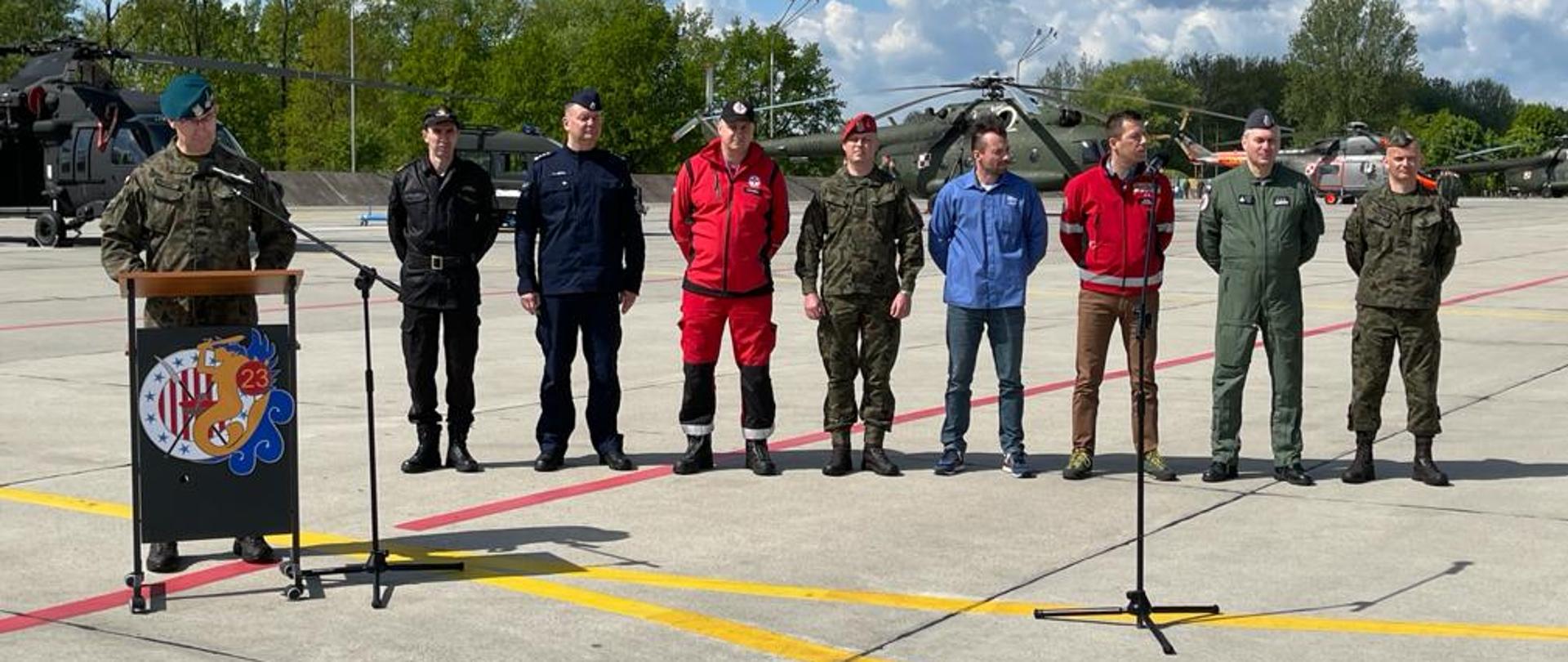 Ćwiczenie RENEGADE/SAREX-21 z udziałem Państwowej Straży Pożarnej. Zakończenie z udziałem szefostwa uczestniczących służb