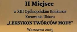 XIII Ogólnopolski Konkurs Kreowania Ubioru
