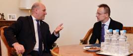 Wizyta ministra spraw zagranicznych Szymona Szynkowskiego vel Sęka w Budapeszcie (4 grudnia 2023)
