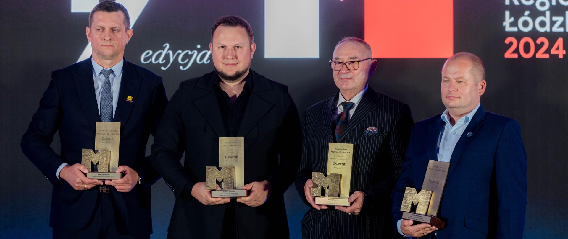 Laureaci w czterech kategoriach – mikro i mała firma, średnie przedsiębiorstwa, duża firma oraz Menedżer Roku Logistyki 