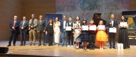 Group photo of the finalists of the 29th International Festival "The Young Pianist".