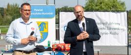 Starosta Powiatu Kędzierzyńsko-Kozielskiego i Dyrektor SP ZOZ w Kędzierzynie-Koźlu dziękują za zaangażowanie w organizację eventu. 
