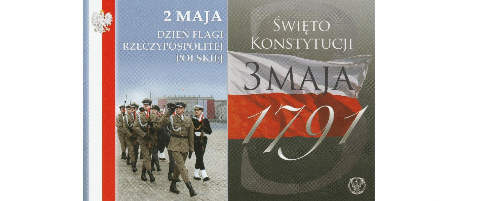 Kartka przedstawiająca 2 i 3 maja