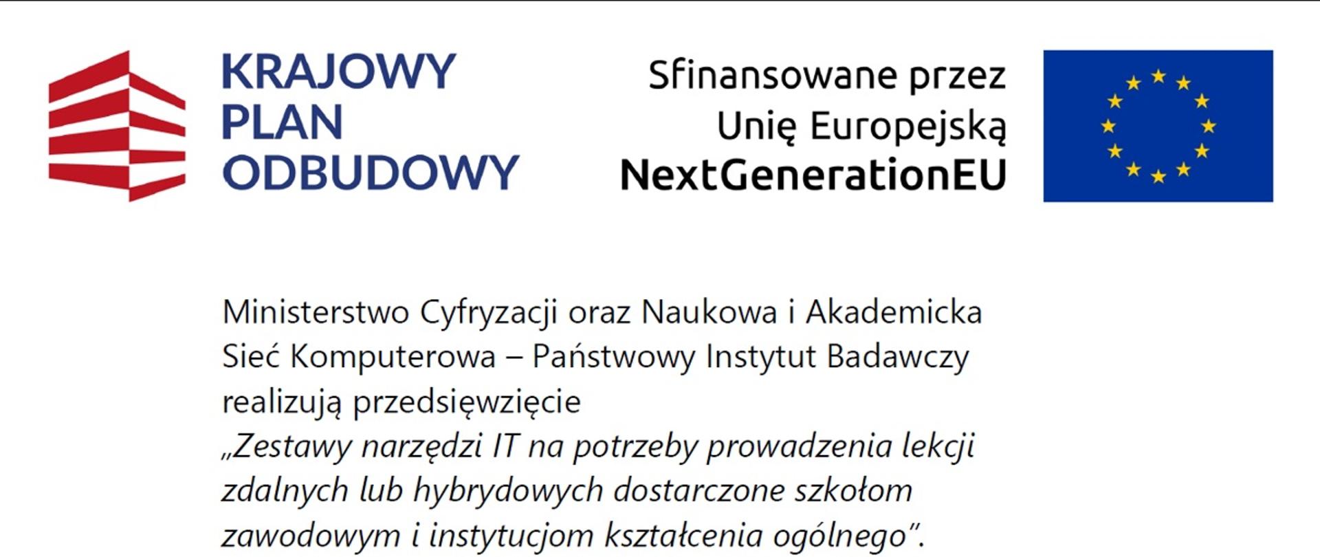 Dostawa sprzętu w ramach KPO 