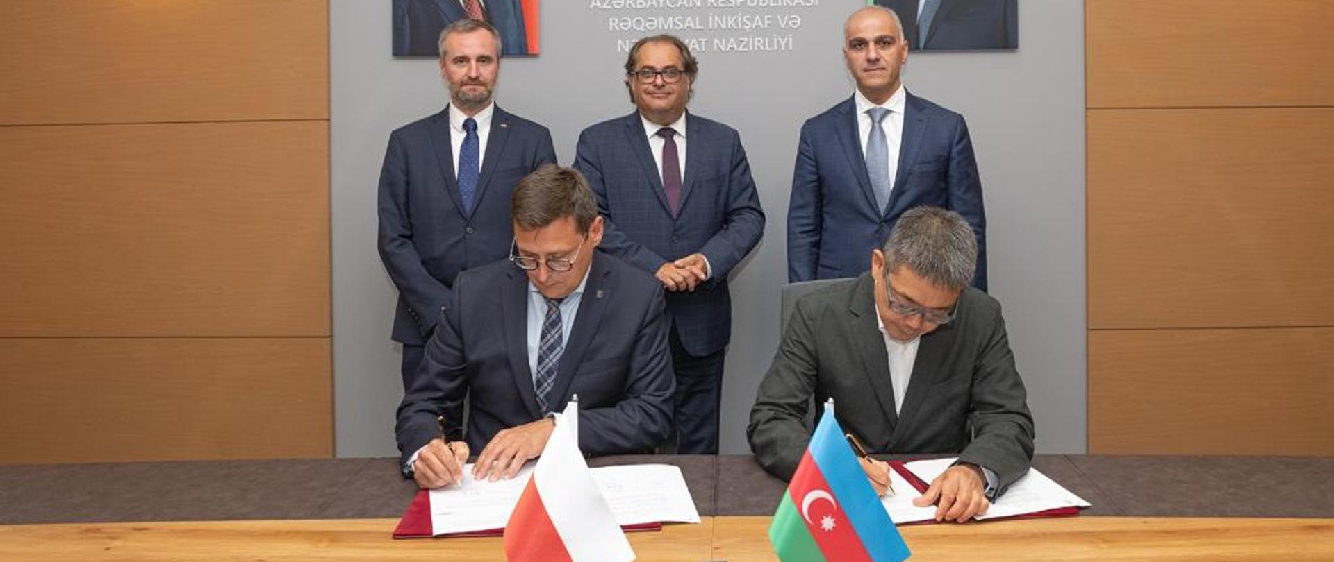 Podpisanie listu intencyjnego w sprawie współpracy portów w Gdańsku i Baku