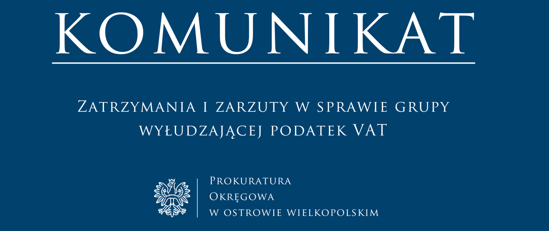 Zatrzymania i zarzuty w sprawie grupy wyłudzającej podatek VAT