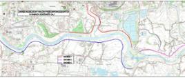 Rozbudowa wałów przeciwpowodziowych w Krakowie - mapa inwestycyjna
