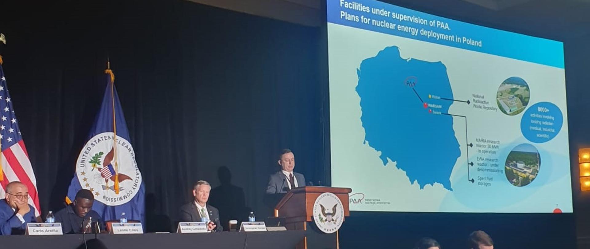 Prezes Andrzej Głowacki wziął udział w 36 Międzynarodowej Konferencji Komisji Dozoru Jądrowego Stanów Zjednoczonych