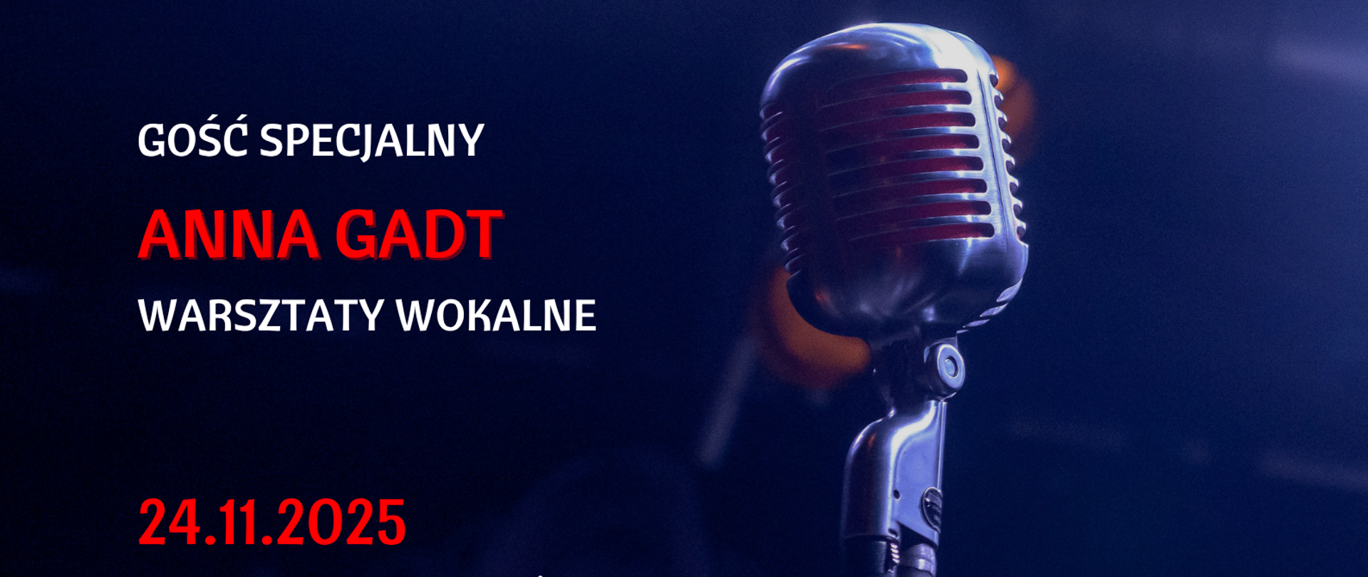 Plakat Warsztaty wokalne 