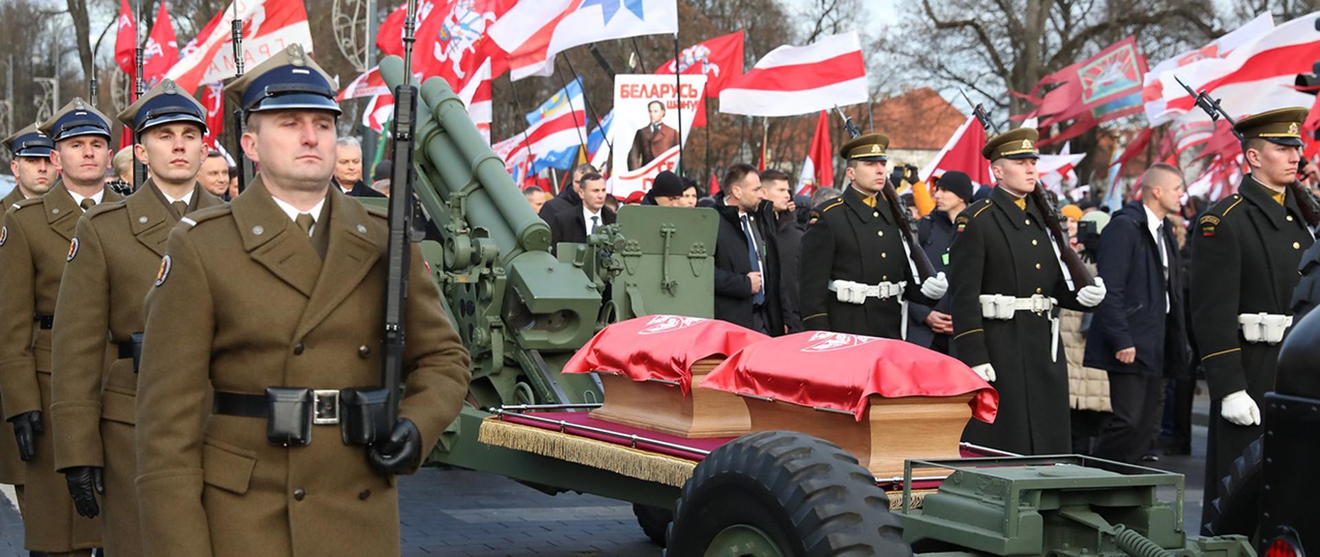 Uroczystości pochówku przywódców i uczestników powstania styczniowego w Wilnie